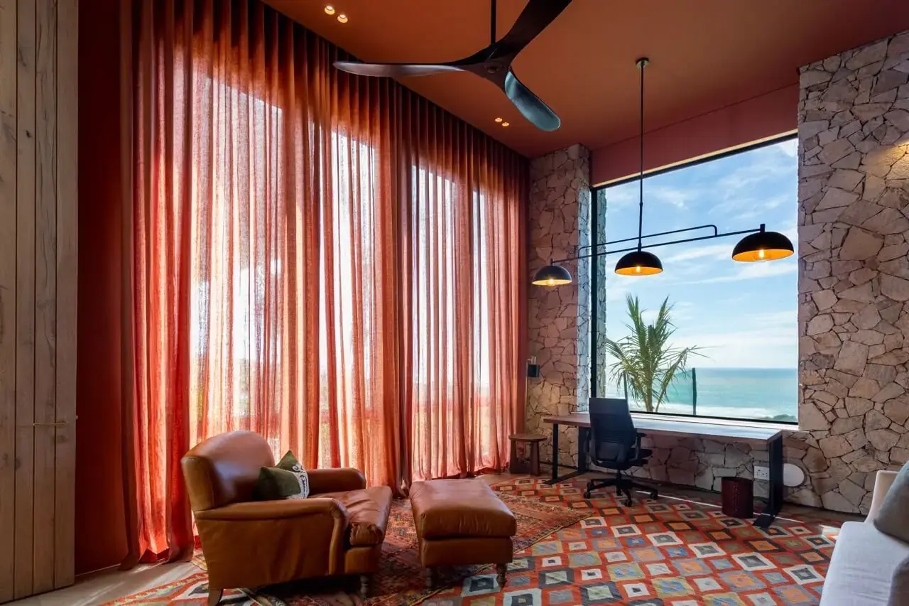 Somfy motorised curtains installed in a Seatoon Luxury Estate in Ballito KwaZulu Natal
